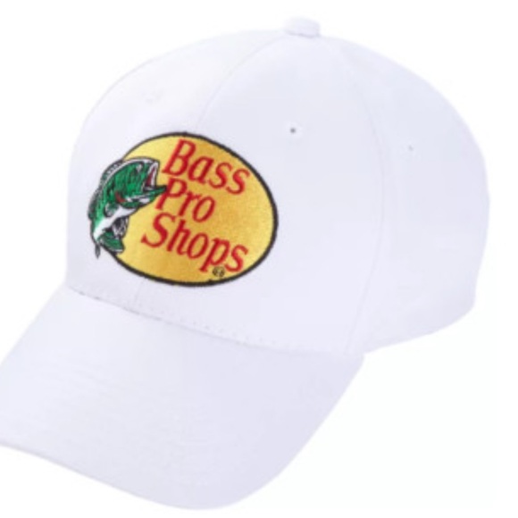 Bass Pro Shops White and Yellow Logo Cap - Picture 1 of 7